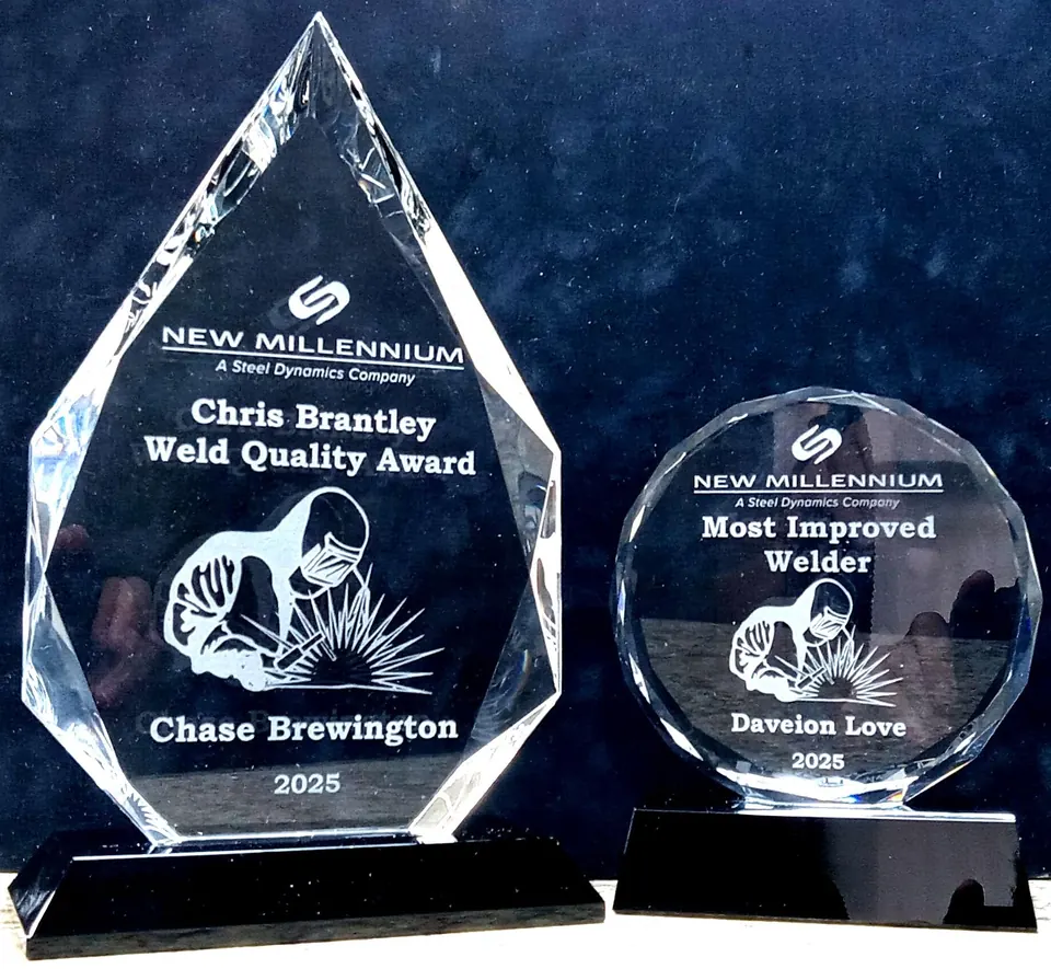 Crystal Weld Quality and Most Improved Welder awards