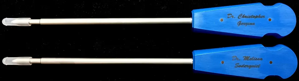 Screwdrivers with engraved identification labels