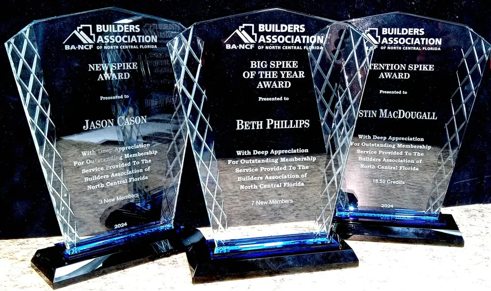 Three glass builders association awards